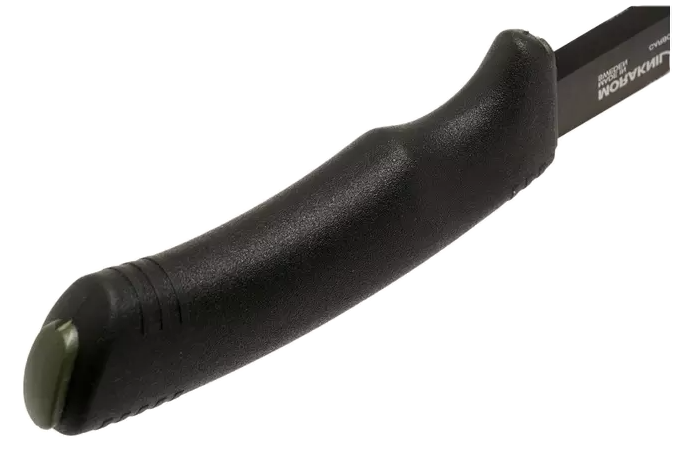 Cuchillo Morakniv Bushcraft Survival Black. Hoja de 11 cm de acero al carbono. Funda con pedernal y afilador.