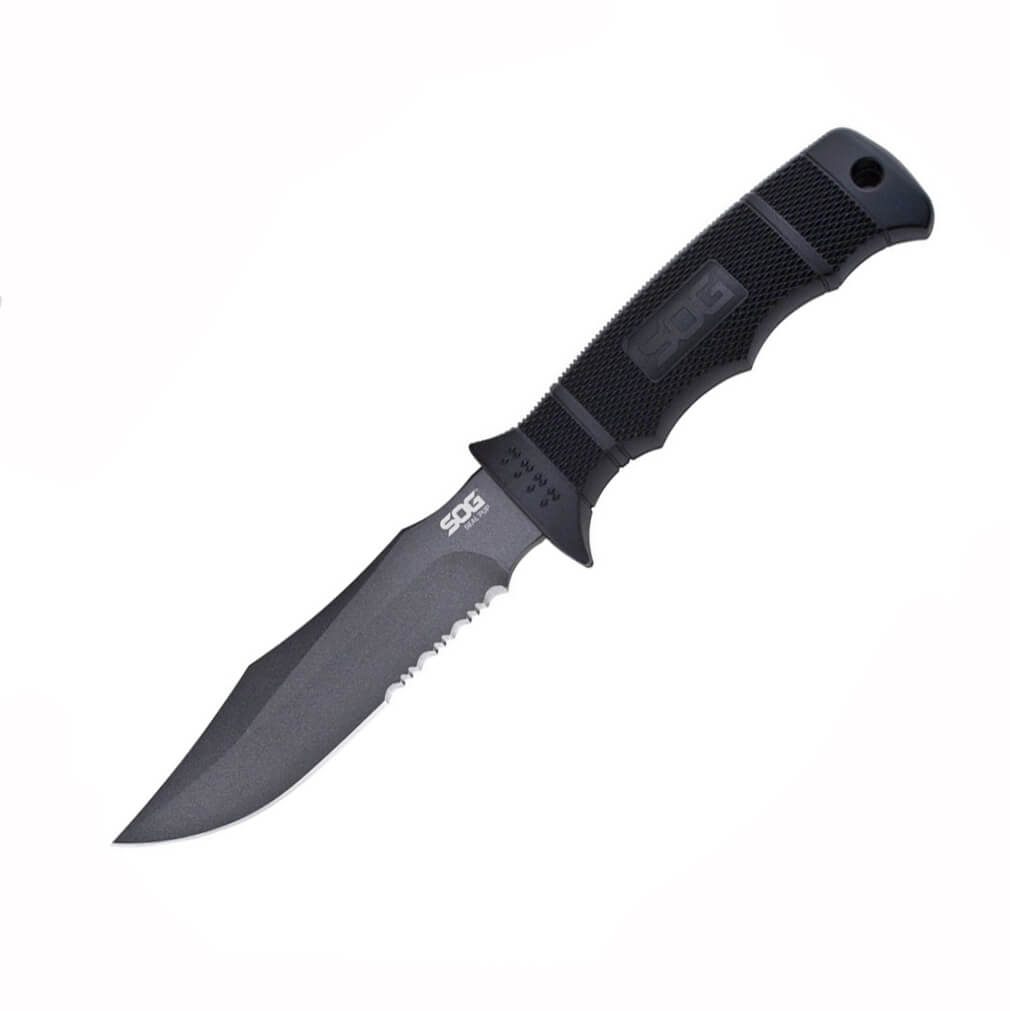 Cuchillo táctico SOG Seal pup M37K con funda de kydex y hoja semi...