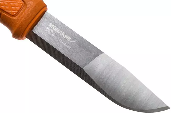 Cuchillo bushcraft Morakniv Kansbol Burnt Orange con funda y kit de supervivencia 13913