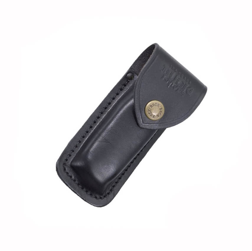 Couteau tactique Buck Folding Ranger Finger Grooved avec lame de 7,6 cm et manche en bois d'ébène