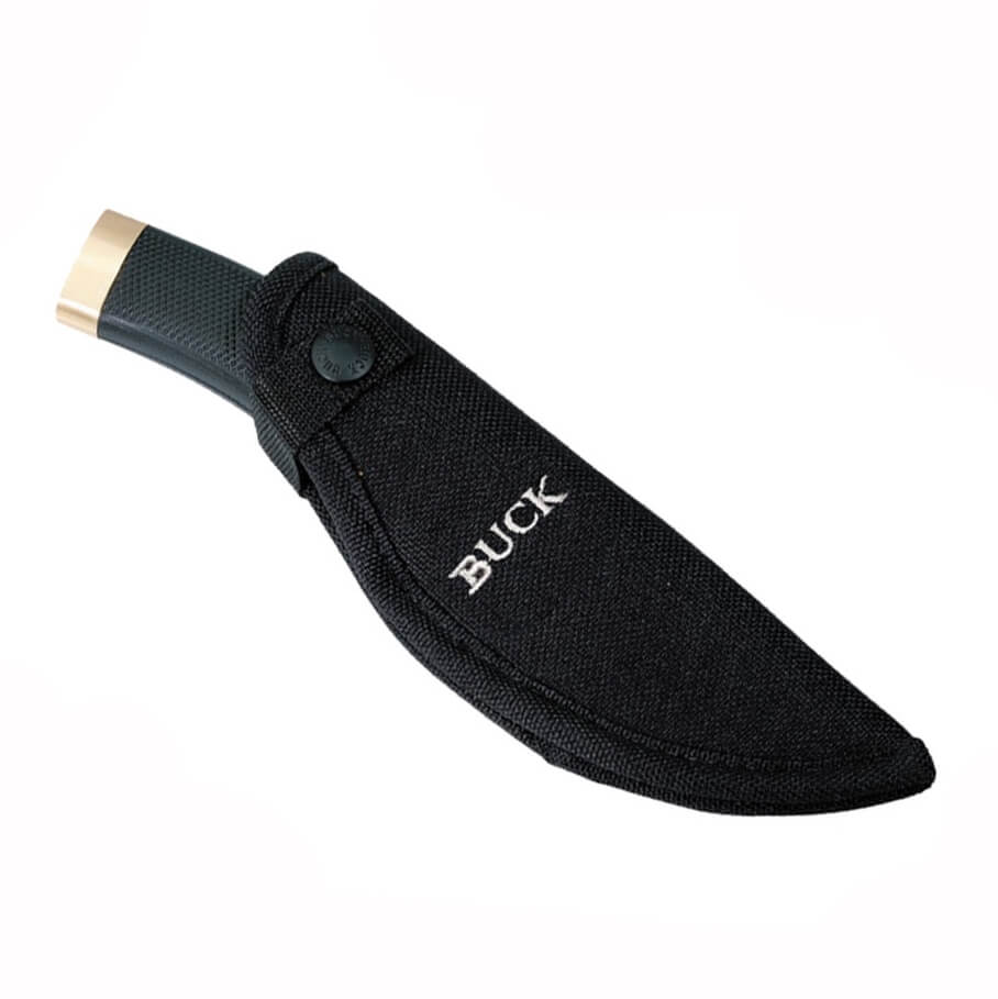 Cuchillo de caza Buck Zipper 0691BKG con mango de goma y hoja skinner