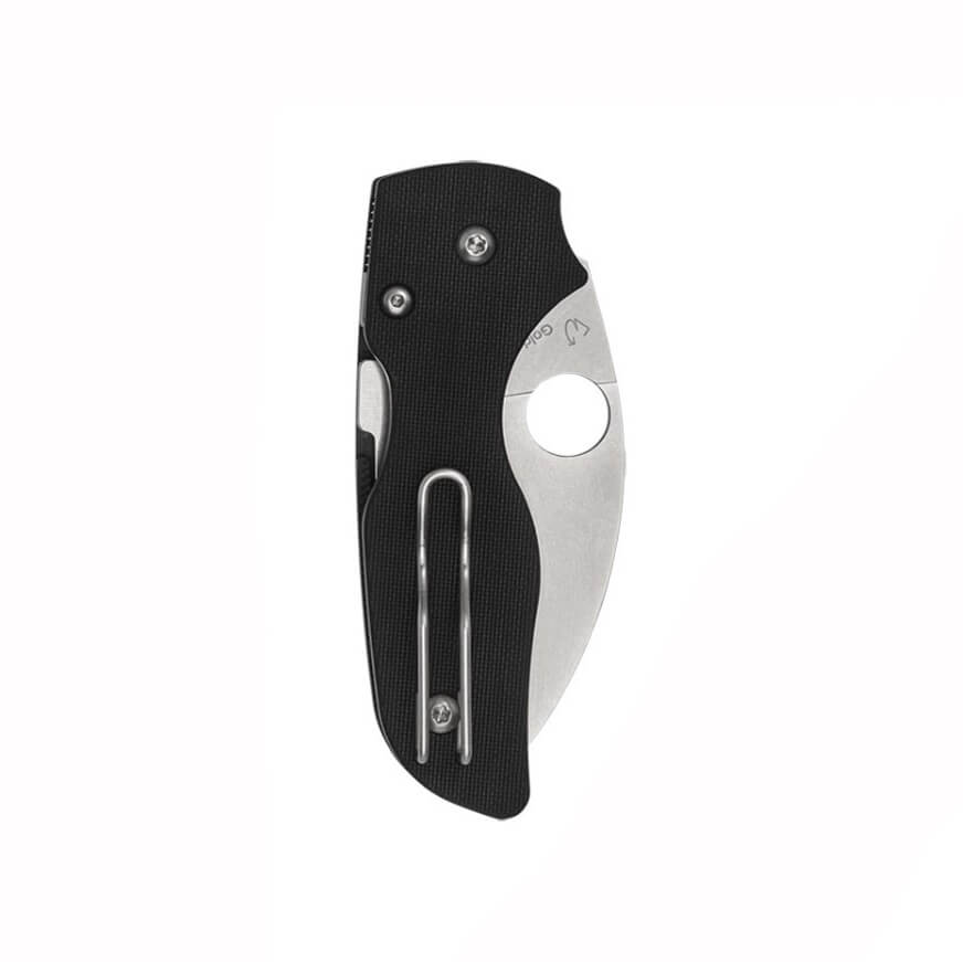 Navaja Spyderco LIL' NATIVE G-10 Negro y hoja de acero Wahrncliffe con filo plano C230GPWC