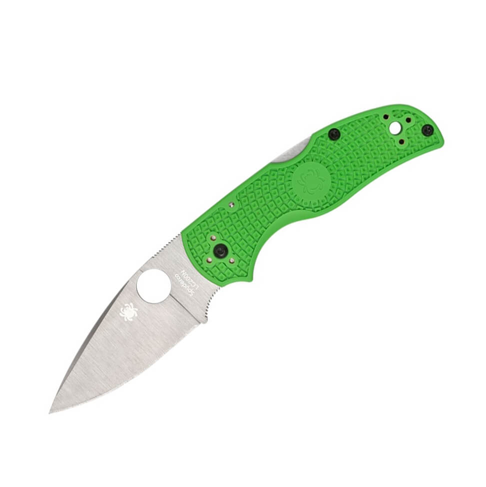 Navaja Spyderco Native 5 Salt con mango de FRN verde y hoja de ac...