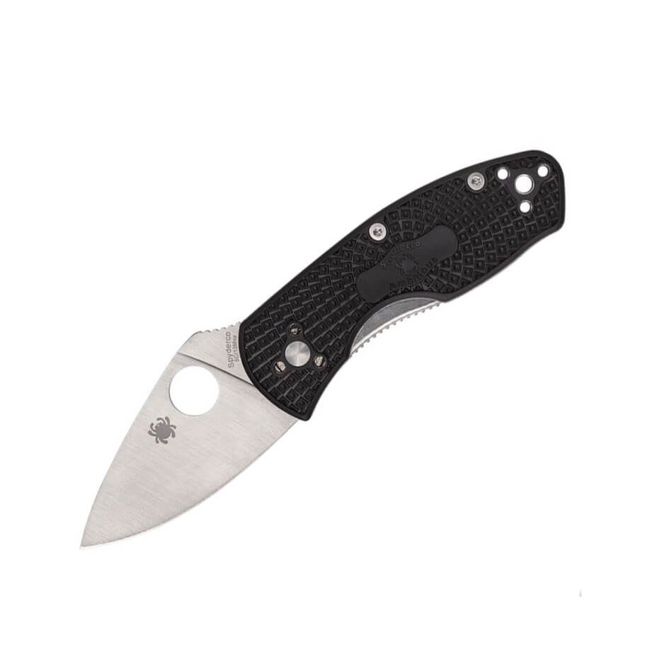 Navaja de bolsillo Spyderco Ambitious linerlock con mango de FRN ...