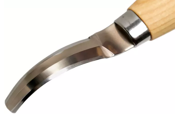 Cuchillo de tallaje Morakniv Hook Knife 163 doble filo de 7,4 cm.