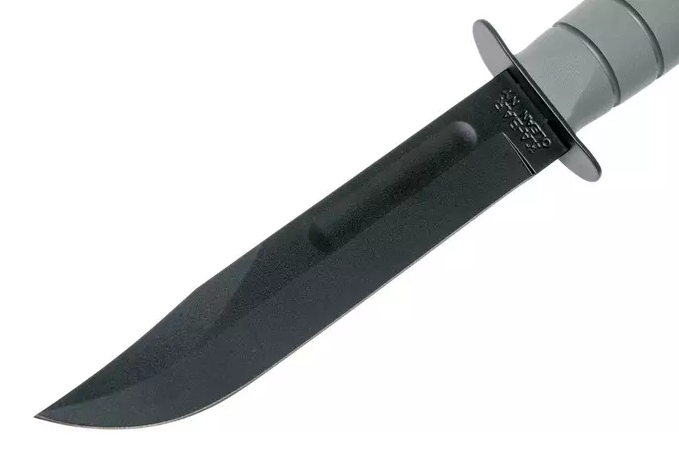 Cuchillo de combate Ka-Bar Full Size Foliage Green 5011 - Hoja de 17,8 cm y mango de Kraton.