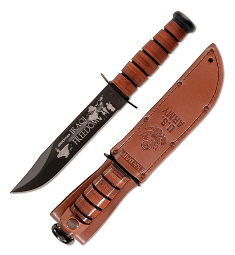 Cuchillo Ka-Bar 9127 conmemorativo de la libertad Iraquí - Ejérci...