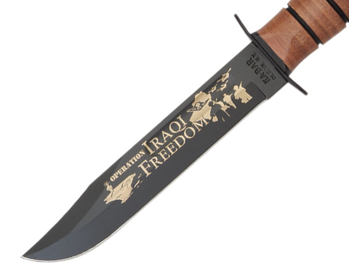 Cuchillo Ka-Bar 9127 conmemorativo de la libertad Iraquí - Ejército de los Estados Unidos