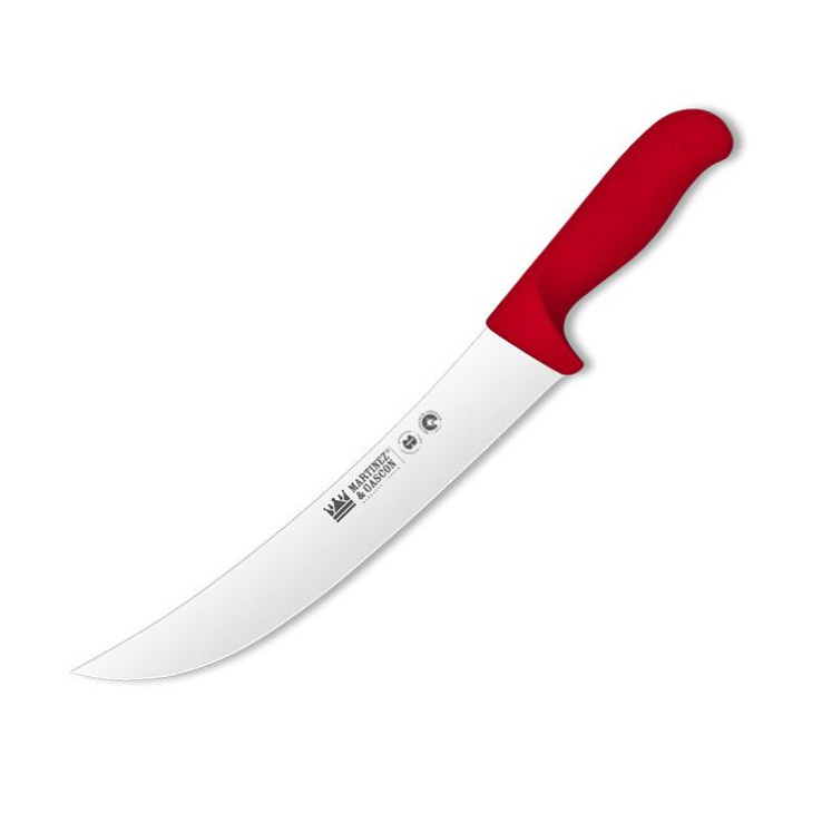 Cuchillo de despellejar curvo con hoja de 27 cm y mango de polipr...