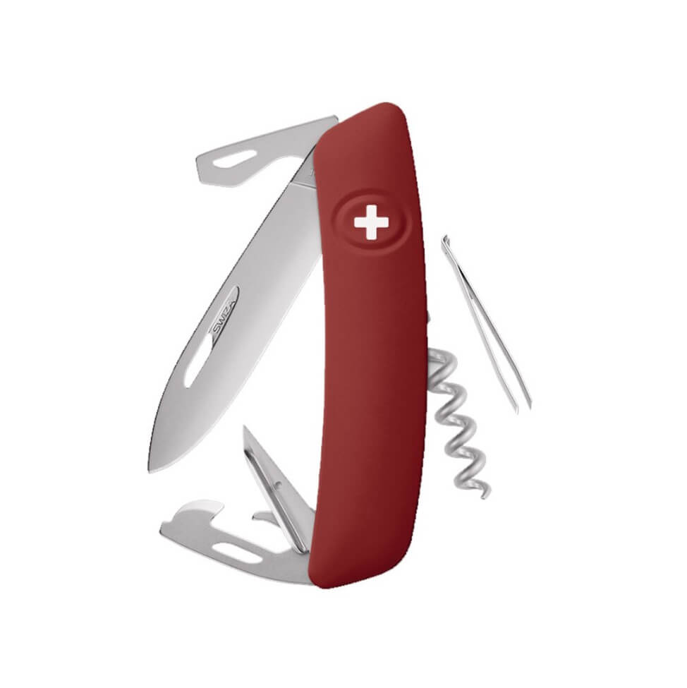 Navaja multiusos Swiza D03 Allmatt con mango de color Helvetix