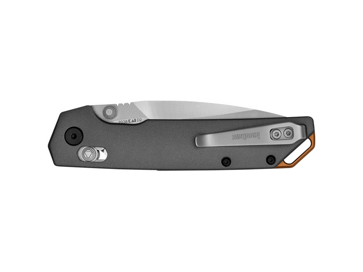 Navaja kershaw Iridium 2038 - Hoja de 8,6 cm en acero D2 y mango de aluminio. 