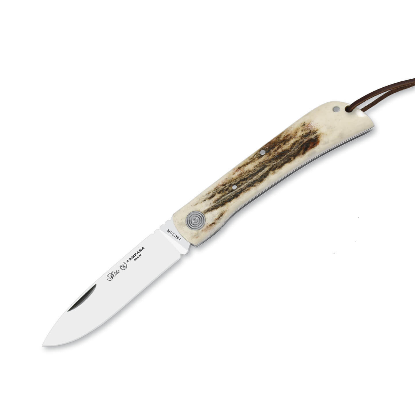 Navaja de bolsillo Nieto Campaña con mango de asta de ciervo con ...