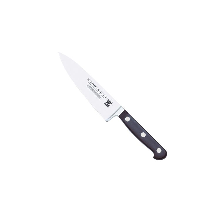 Cuchillo cocinero forjado alemán con mango de POM y hoja de 16 cm...