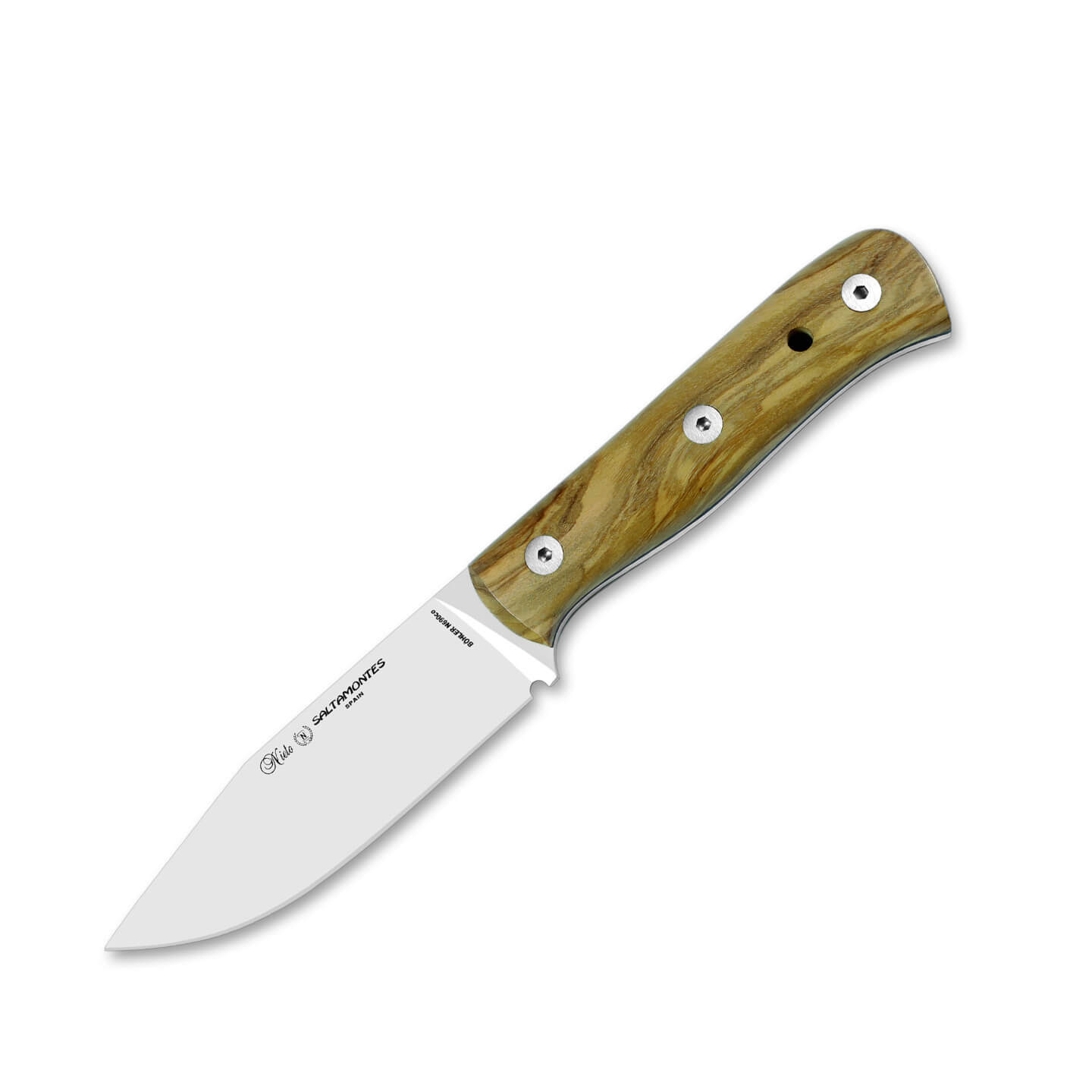 Cuchillo Nieto Saltamontes con mango de madera de olivo y hoja de...