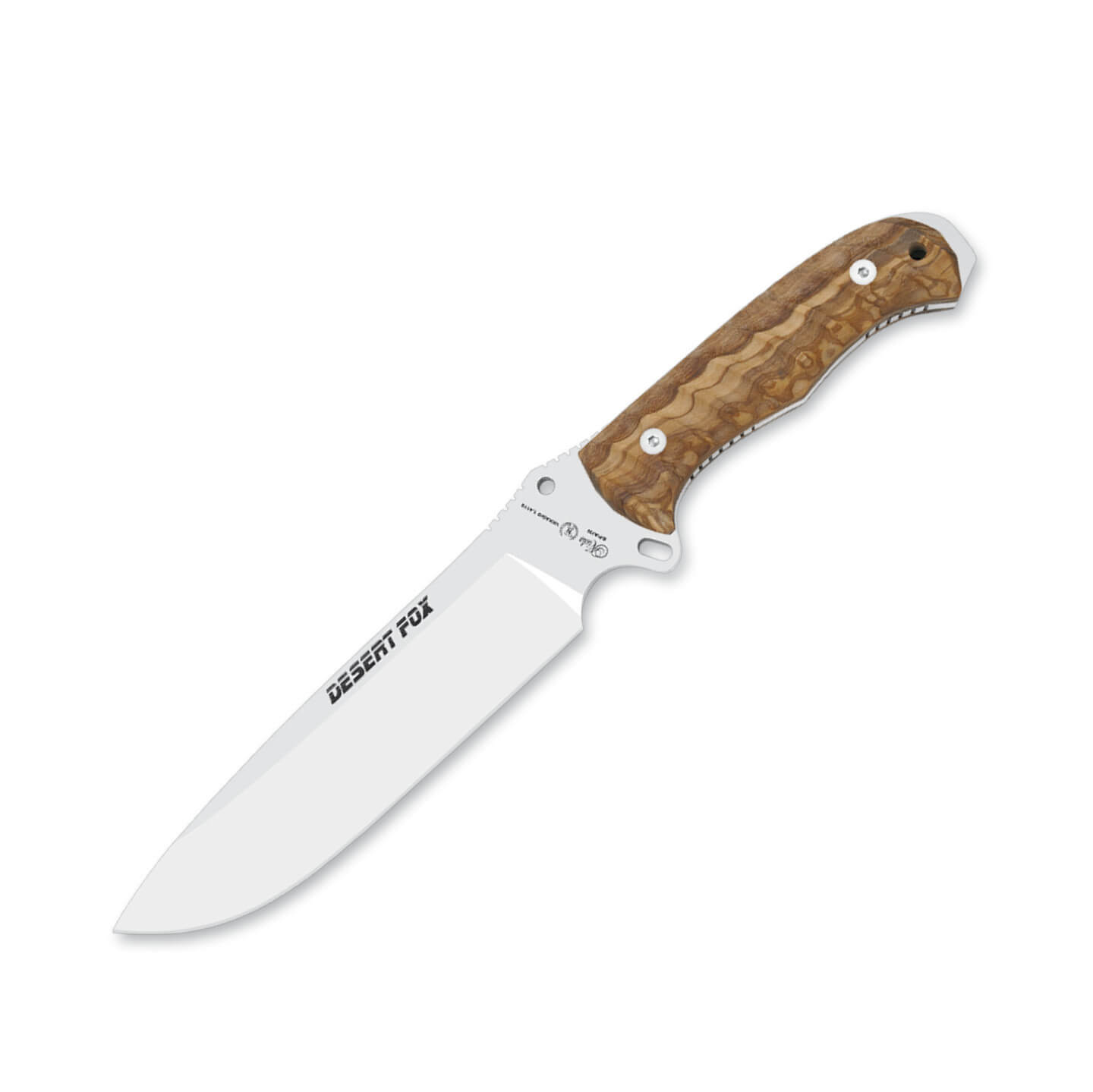 Cuchillo de supervivencia Nieto Desert Fox con mango de madera de...