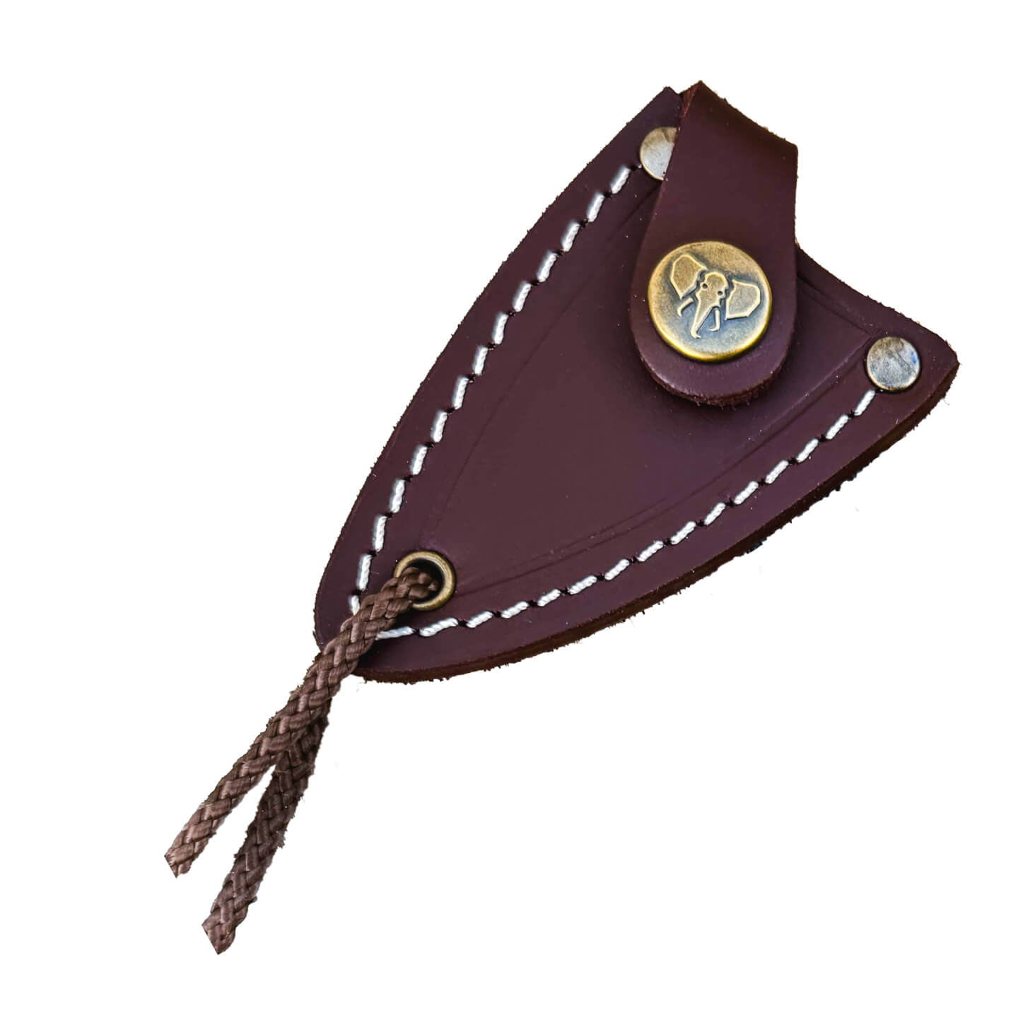 Cudeman Coltello Yoda marrone con fodero in pelle