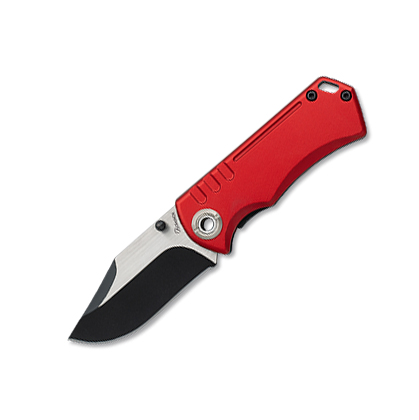 Navaja de bolsillo roja con hoja de 5.7 cm clip de bolsillo