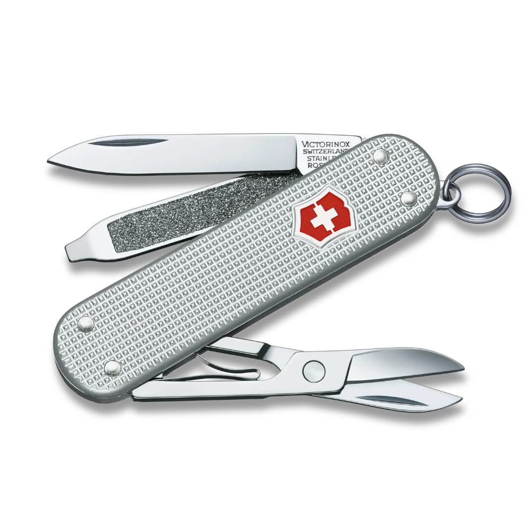 Navaja Suiza Victorinox Classic SD Alox en plata con 5 funciones