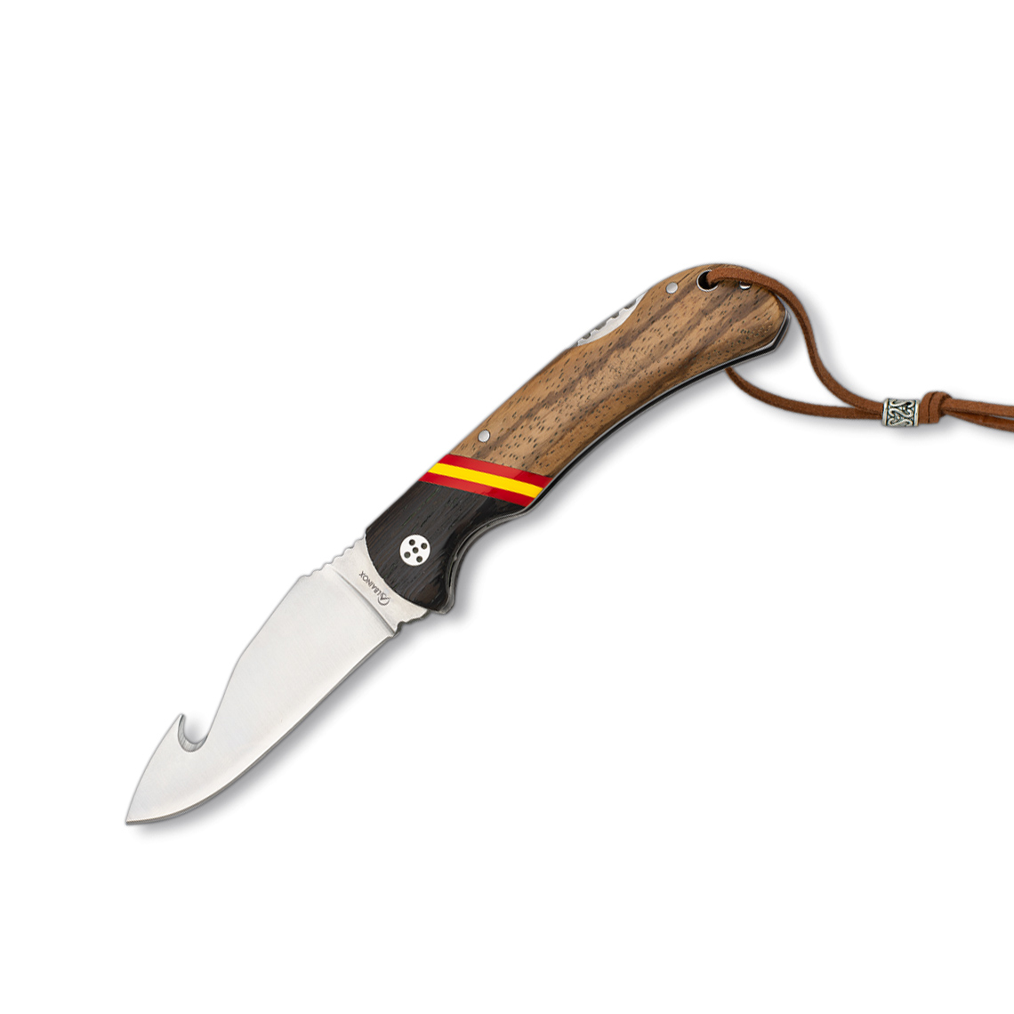 Navaja skinner con mango de estamina y bandera de españa