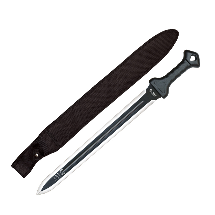 Espada romana Veni Vidi Vici con hoja de 50 cm y mango de ABS neg...