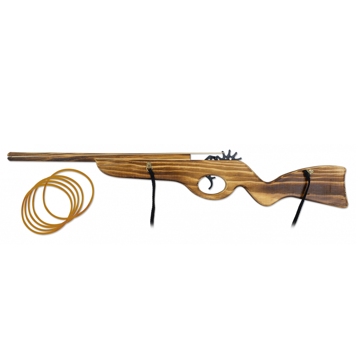 Escopeta de madera con gomas