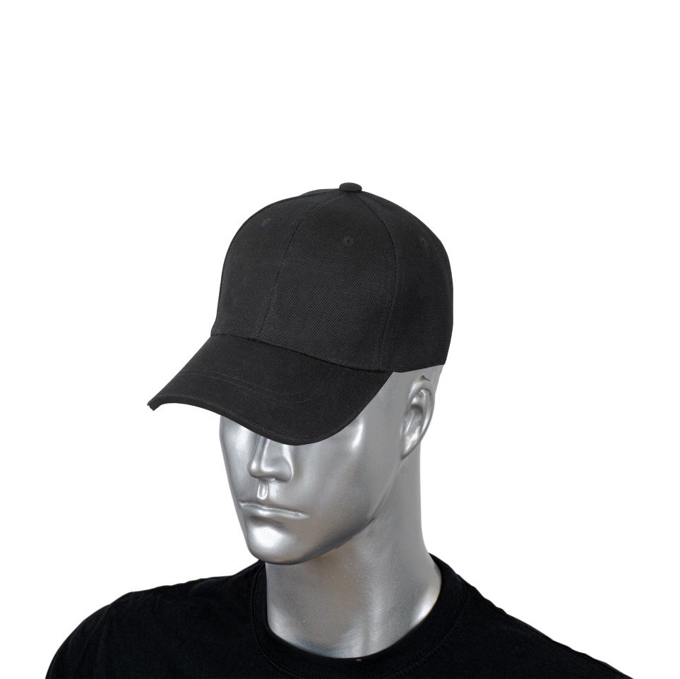 Gorra básica ajustable color negro