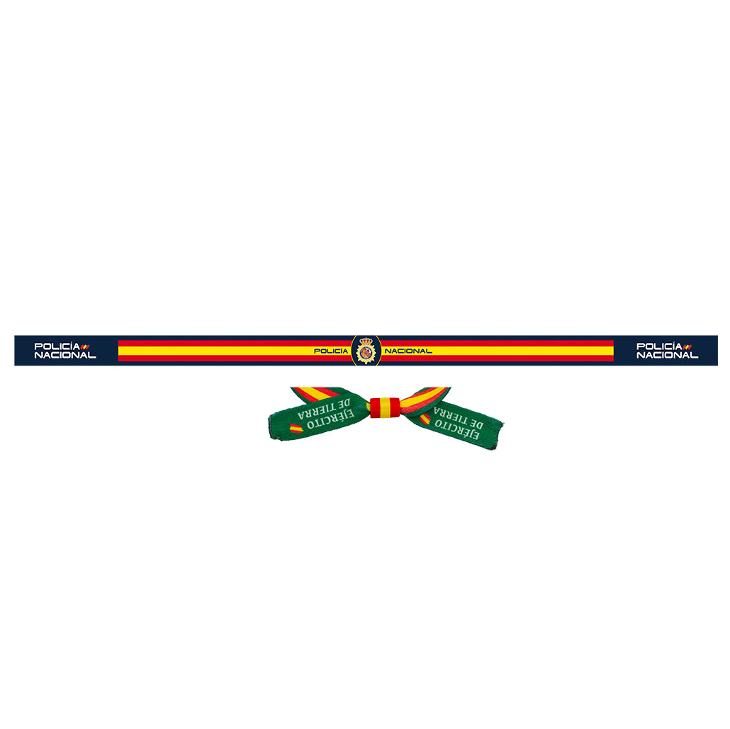 Pulsera de tela Policia Nacional