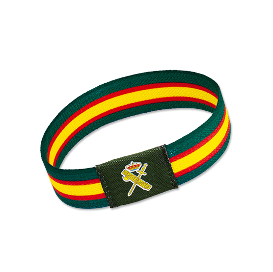 Pulsera elástica verde Guardia Civil