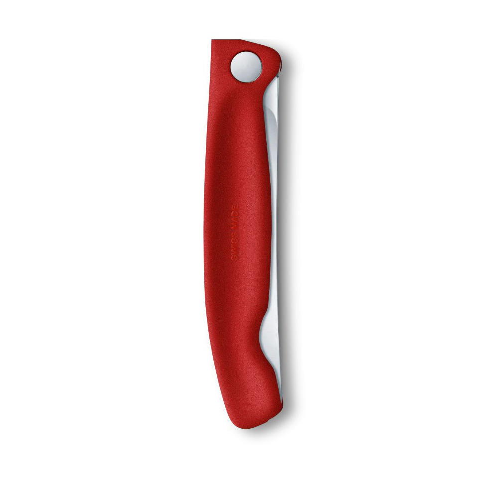 Cuchillo de mesa plegable Victorinox Swiss Classic filo liso mango rojo