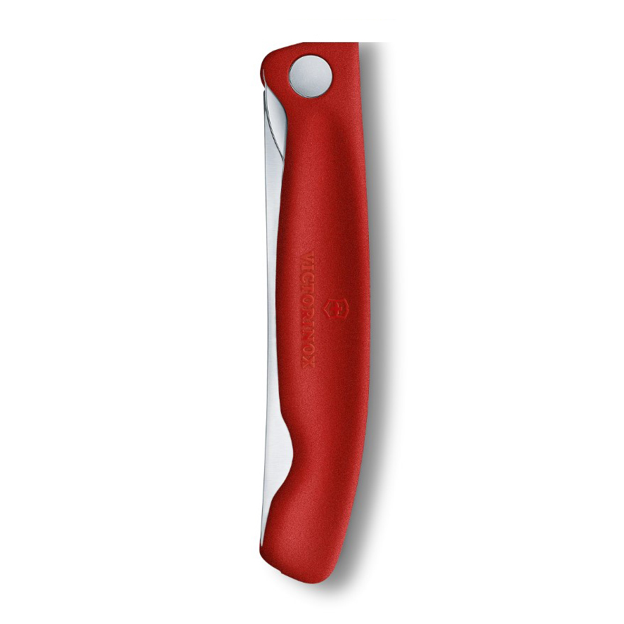 Cuchillo de mesa plegable Victorinox Swiss Classic filo liso mango rojo