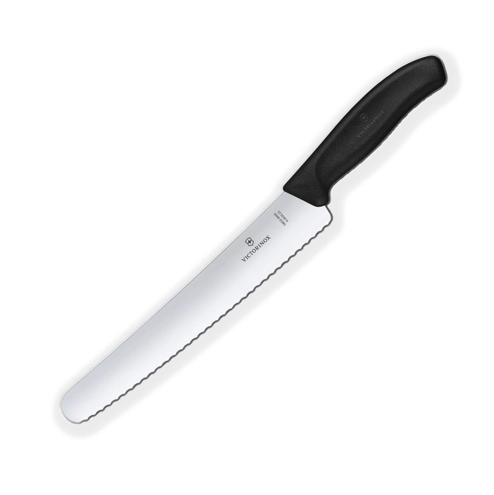 Cuchillo pastelero Victorinox de mango negro con hoja de 22 cm y ...