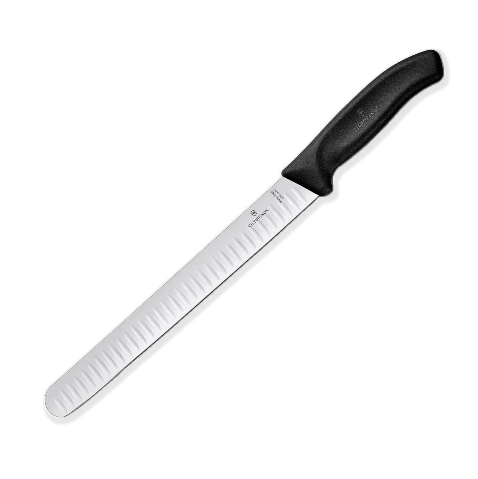 Cuchillo para jamón Victorinox de mango negro con hoja de 25 cm y...