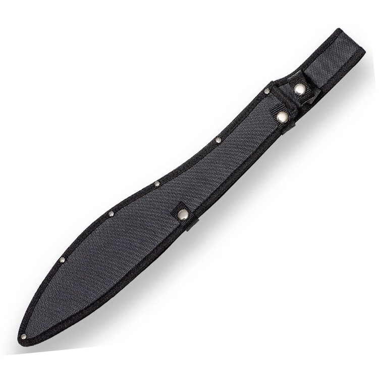 Machette Kalahari JKR avec lame noire de 45 cm et manche en caoutchouc noir