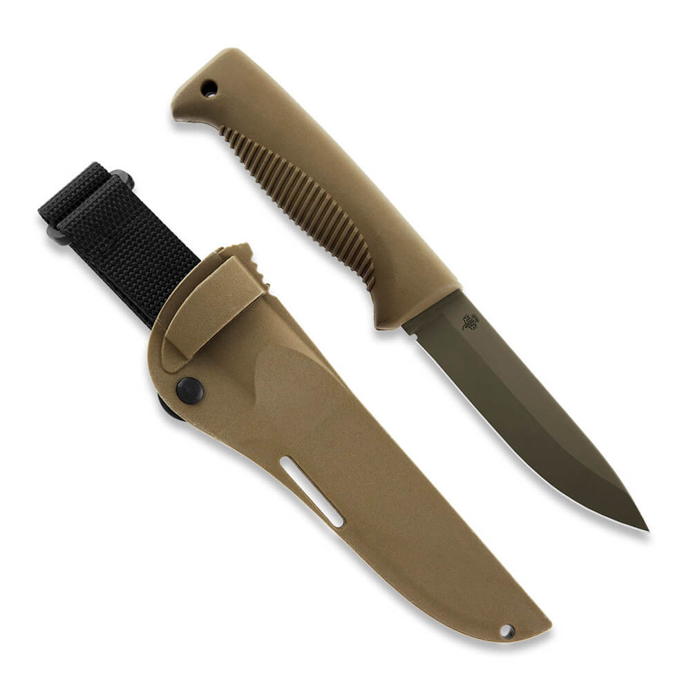 Cuchillo táctico M07 Ranger Puukko con hoja cerakote FDE de 11.9 ...