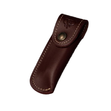 Funda Cudeman para navaja. Cuero marrón.