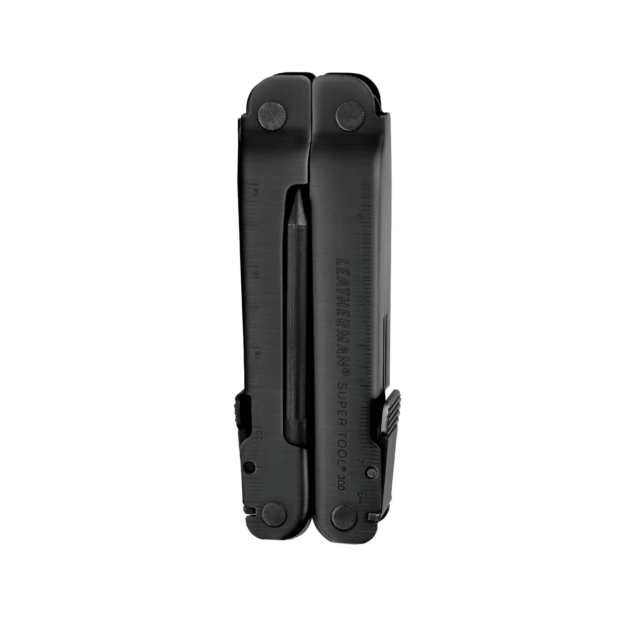 Multiherramienta Leatherman Super Tool 300 EOD negra con 19 usos y funda molle marrón