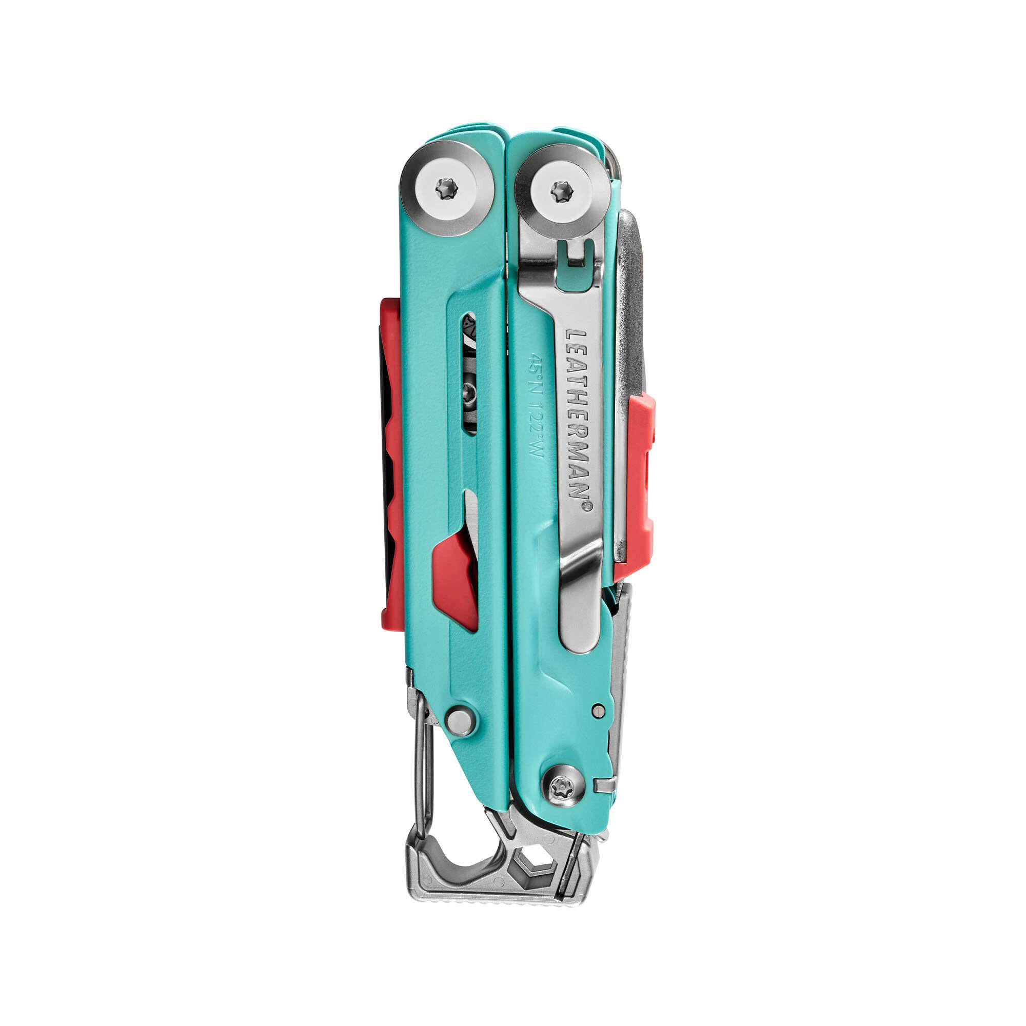 Leatherman Signal Aqua und Grau Multi-Tool-Zange mit schwarzer Nylonscheide