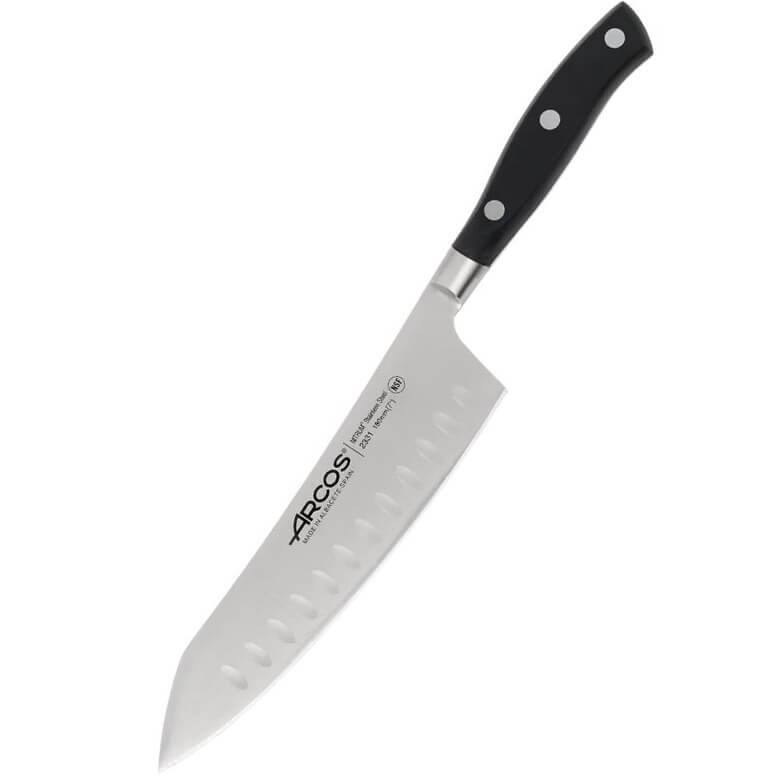 Cuchillo Cocina Japonesa Rocking Santoku (Con Alveolos) Riviera A...