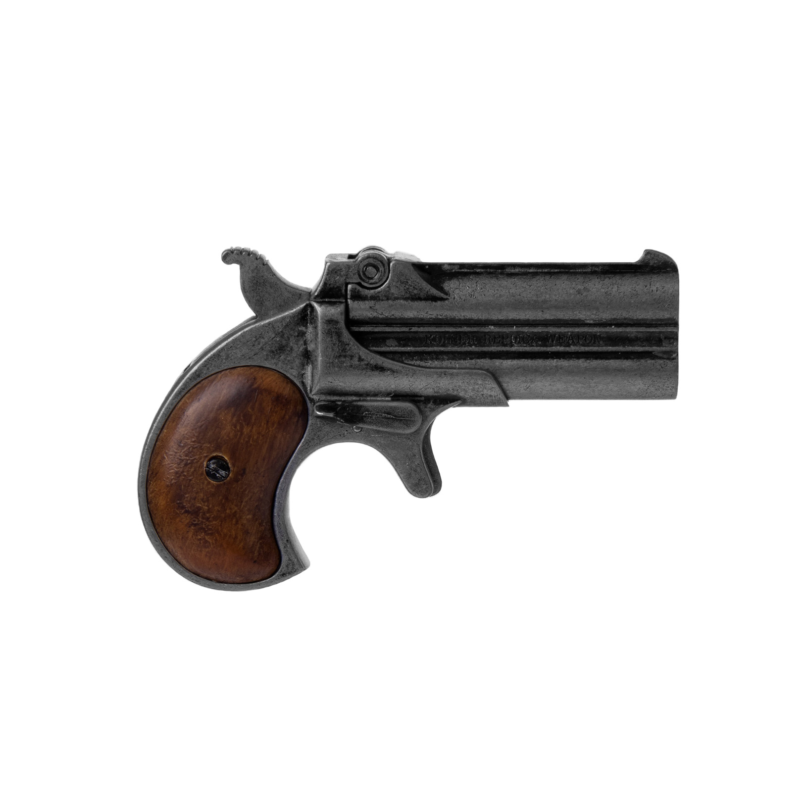 Réplica Double Derringer Mod.95 madera y metal envejecido