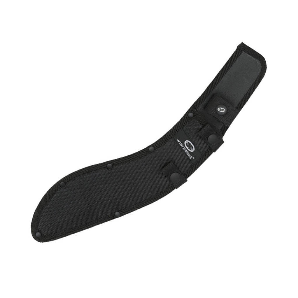 Machete Kukri With Armour con mango de goma y hoja de 27 cm