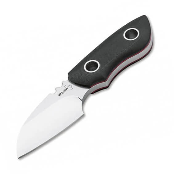 Couteau tactique fait a la main avec manche a rivets creux