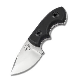 Cuchillo monoblock táctico y outdoor con mango adherente