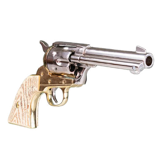 Réplica revolver Colt 45 Kolser FAST DRAW 4’75 marfil niquelado