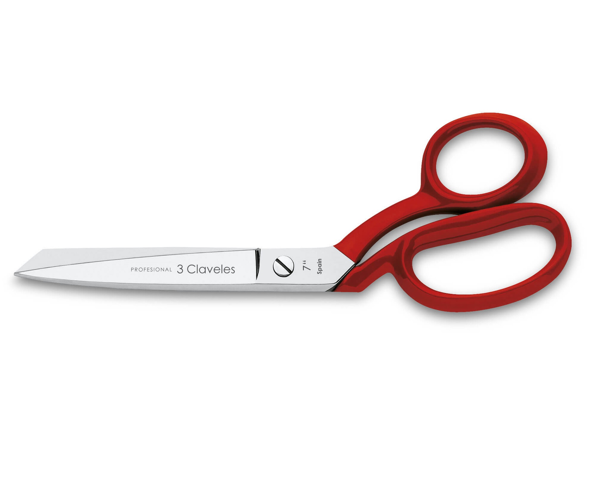 Tijeras de costura Sastresa mango rojo 3 Claveles 18 cm