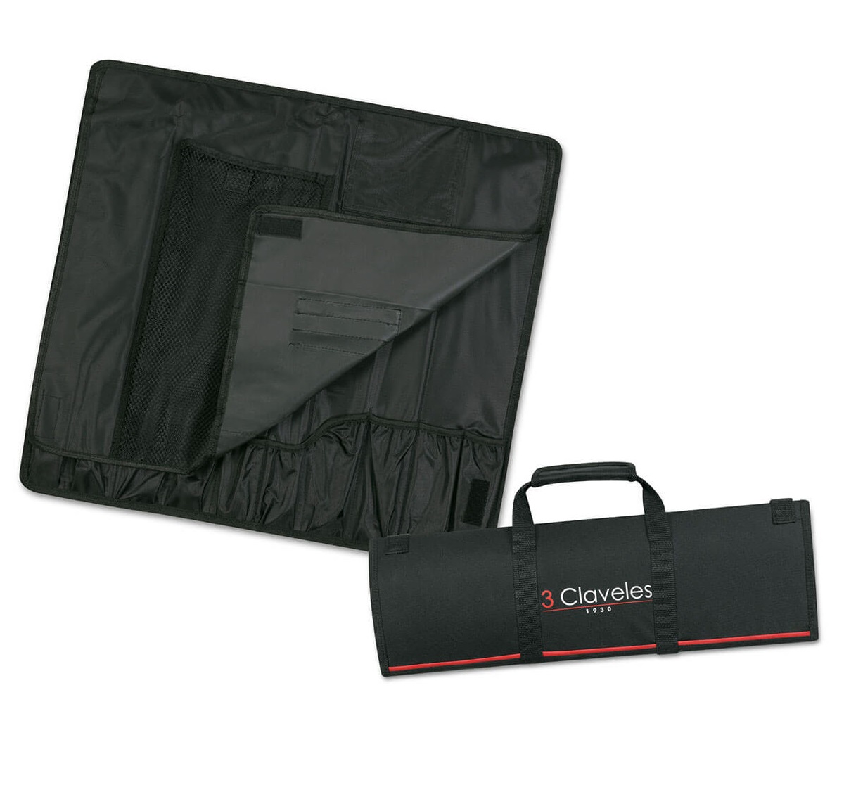 estuche portacuchillos con asas para 10 piezas 3 Claveles