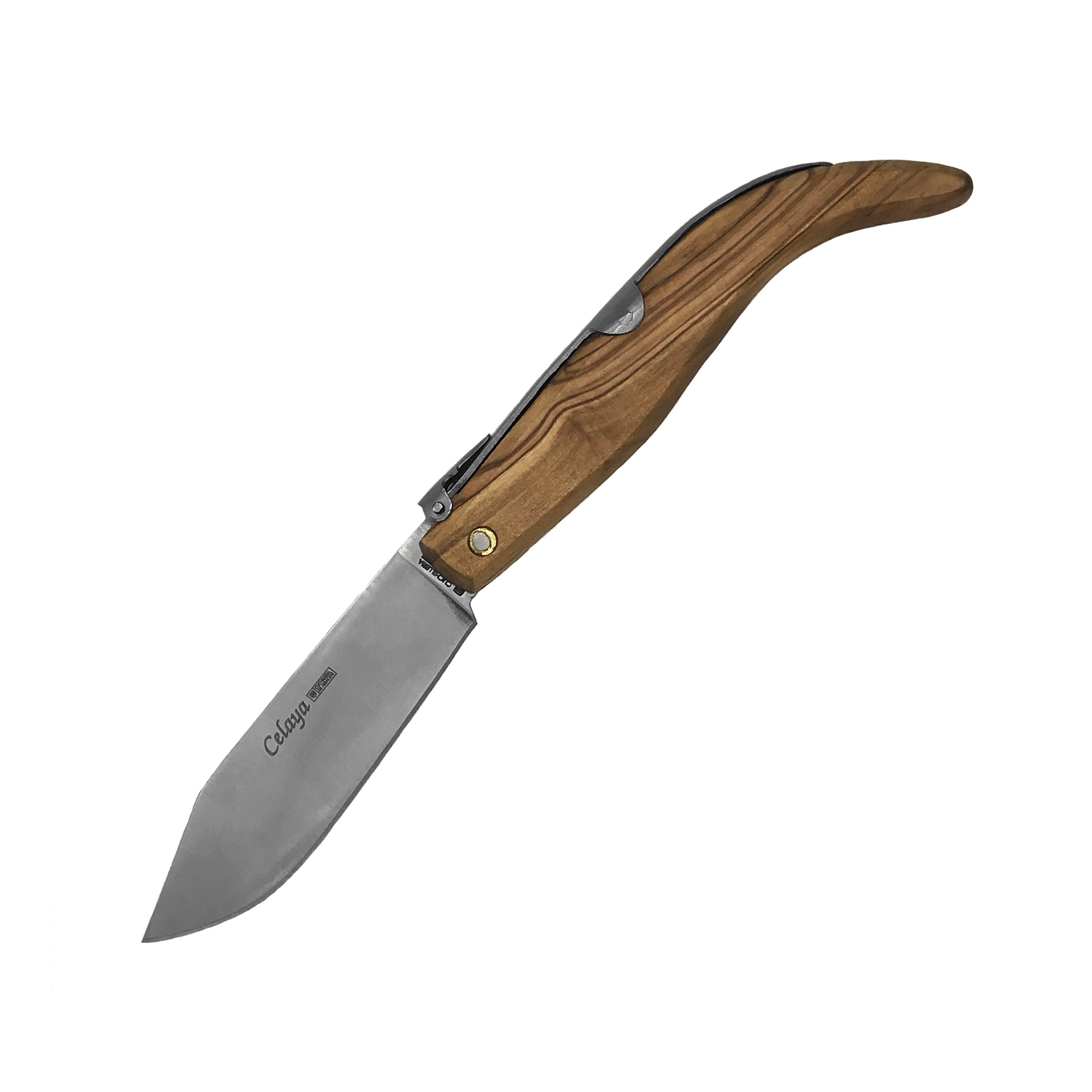 Navajas Pastora artesana con mango de madera de olivo y hoja de 8...