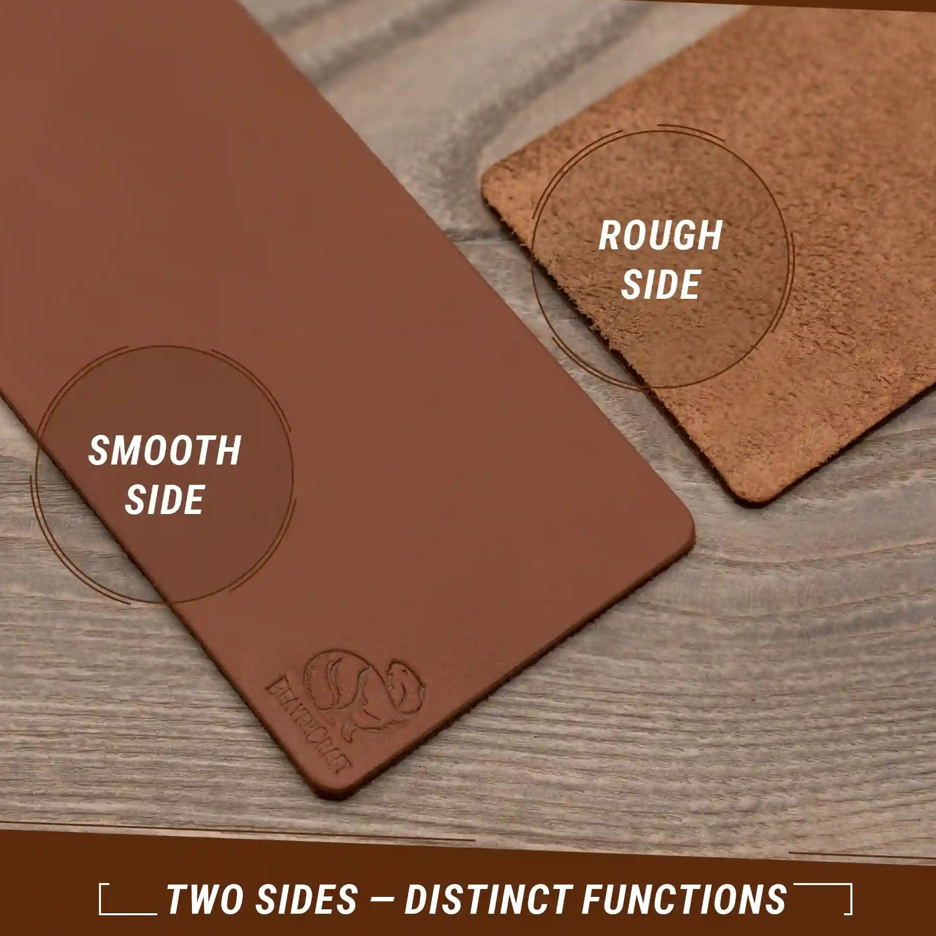 Strop in pelle e composto lucidante