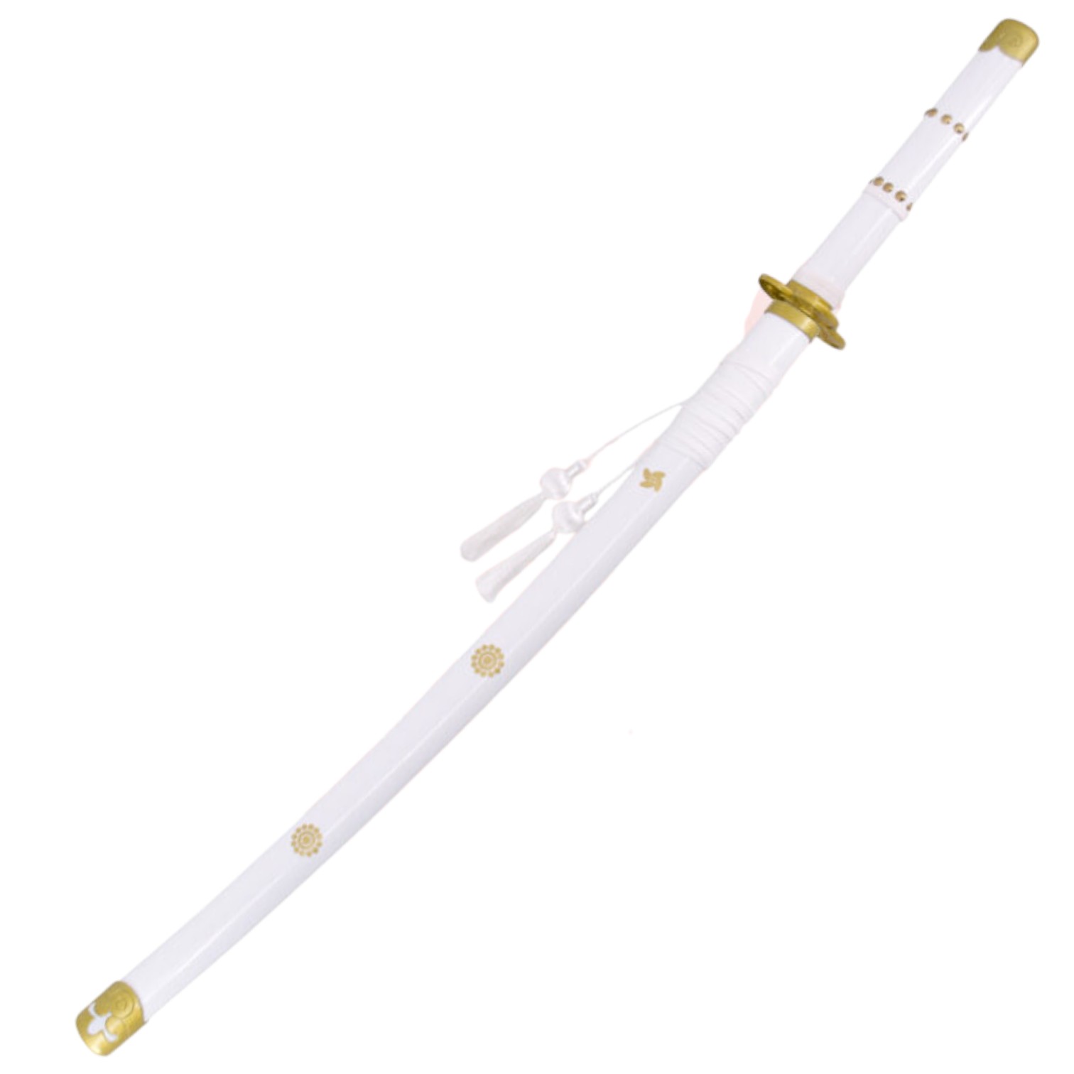 Katana Enma de Zoro en One Piece color blanco con detalles dorados