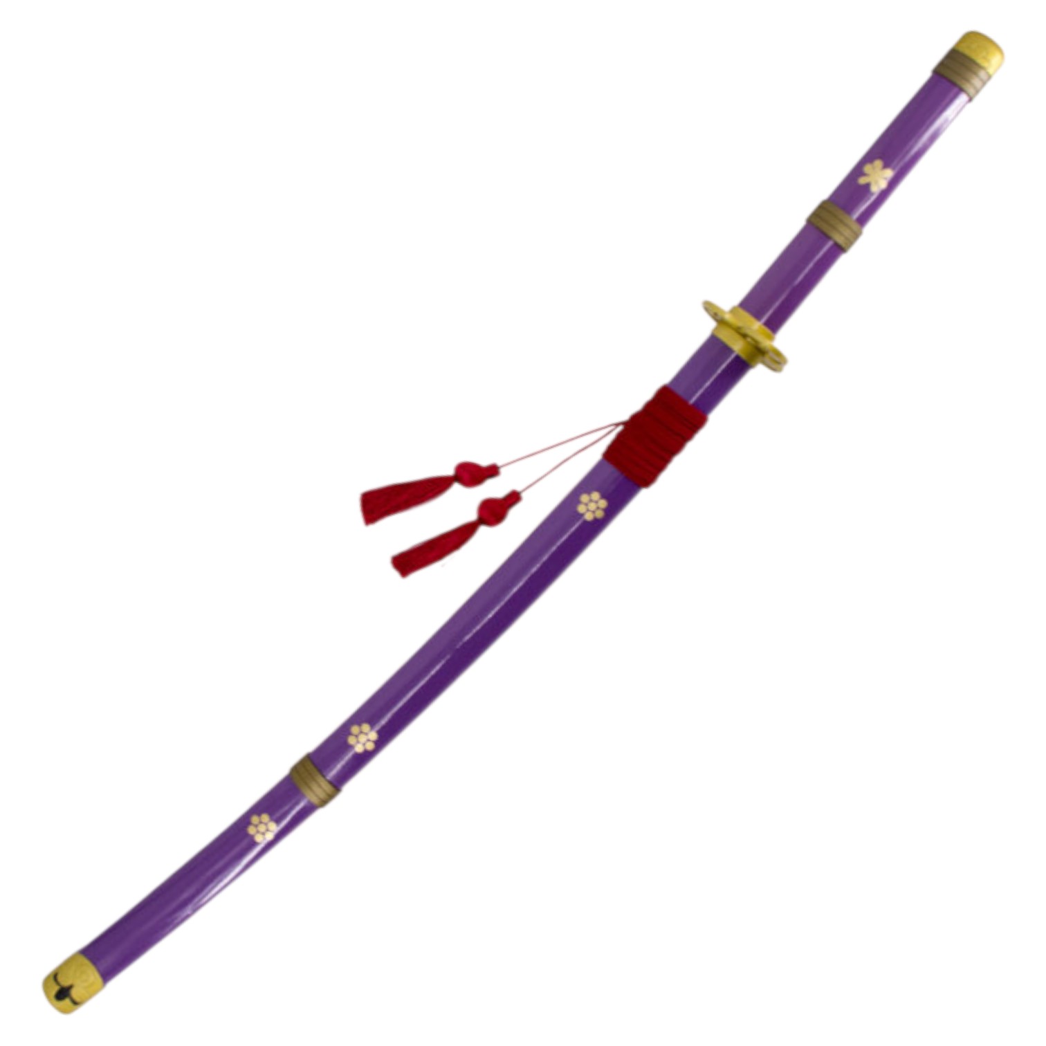 Katana Enma de Zoro en One Piece color lila con detalles dorados