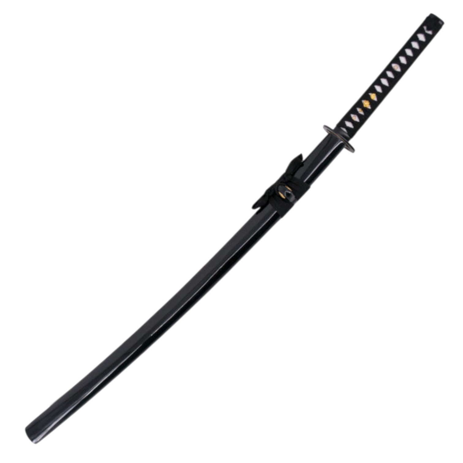 Katana funcional con mango encordado negro